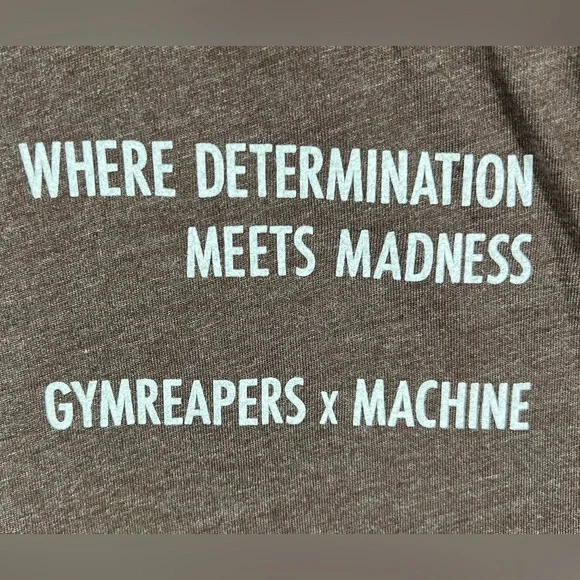 Gymreapers x Machine T-Shirt Men’s Skull Workout Fitness Determination Madness L - Picture 9 of 11
